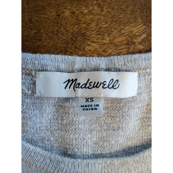 Madewell Womens size XS Sleeveless Shirt Top Cream Oatmeal Ruffle Tank EUC - Picture 4 of 8